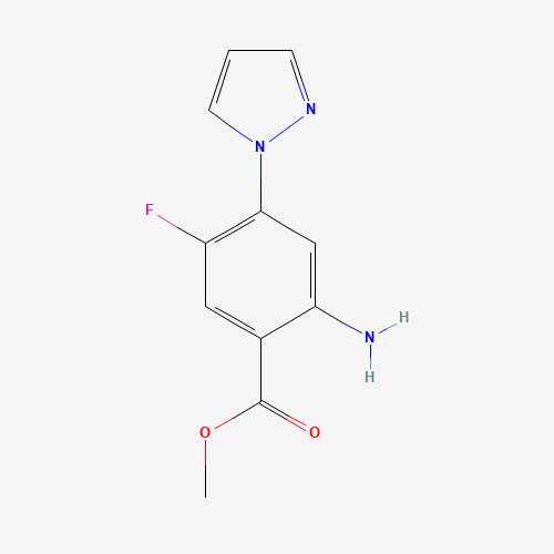 methyl 2-amino-5-fluoro-4-pyrazol-1-ylbenzoate (CAS: 1186663-61-5) - Related Chemical Product