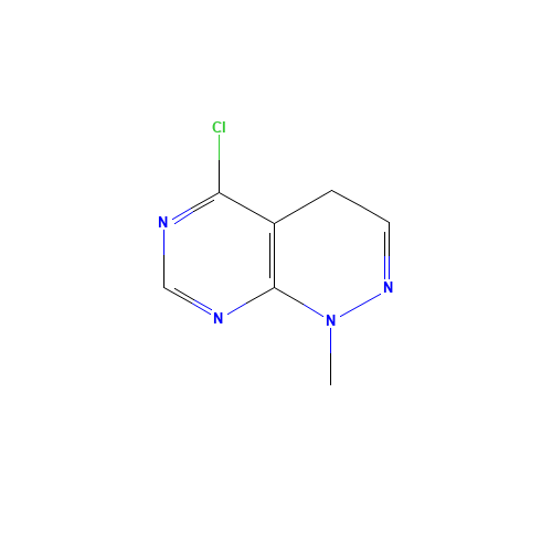 5-chloro-1-methyl-4H-pyrimido[4,5-c]pyridazine (CAS: 1456534-36-3) - Chemical Structure and Molecular Formula 