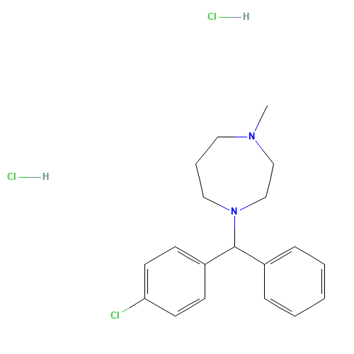 1-[(4-chlorophenyl)-phenylmethyl]-4-methyl-1,4-diazepane;dihydrochloride (CAS: 1982-36-1) - Related Chemical Product