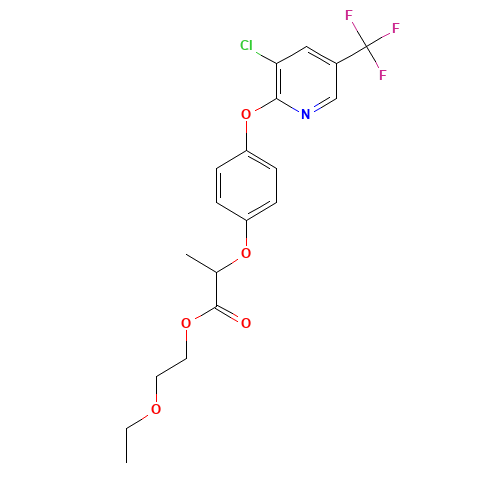 2-ethoxyethyl 2-[4-[3-chloro-5-(trifluoromethyl)pyridin-2-yl]oxyphenoxy]propanoate (CAS: 87237-48-7) - Related Chemical Product