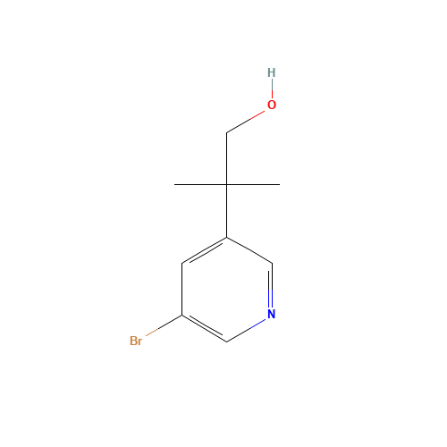 2-(5-bromopyridin-3-yl)-2-methylpropan-1-ol (CAS: 1240605-07-5) - Related Chemical Product