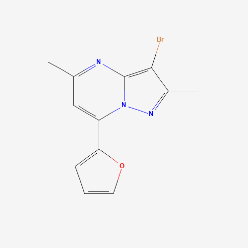 3-bromo-7-(furan-2-yl)-2,5-dimethylpyrazolo[1,5-a]pyrimidine (CAS: 1263285-84-2) - Related Chemical Product