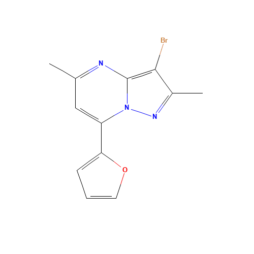 3-bromo-7-(furan-2-yl)-2,5-dimethylpyrazolo[1,5-a]pyrimidine (CAS: 1263285-84-2) - Related Chemical Product