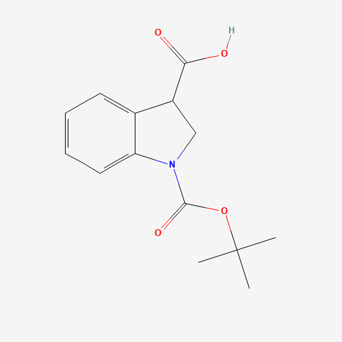 1-[(2-methylpropan-2-yl)oxycarbonyl]-2,3-dihydroindole-3-carboxylic acid (CAS: 177201-79-5) - Related Chemical Product