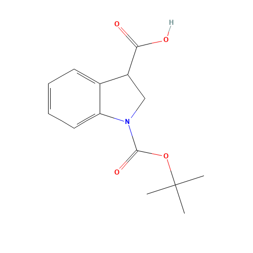 1-[(2-methylpropan-2-yl)oxycarbonyl]-2,3-dihydroindole-3-carboxylic acid (CAS: 177201-79-5) - Related Chemical Product