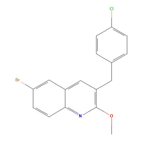 6-bromo-3-[(4-chlorophenyl)methyl]-2-methoxyquinoline (CAS: 918519-49-0) - Related Chemical Product