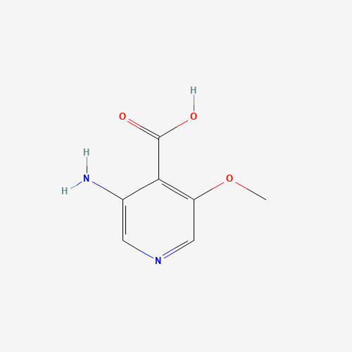 3-amino-5-methoxypyridine-4-carboxylic acid (CAS: 82673-73-2) - Chemical Structure and Molecular Formula 