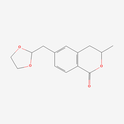 6-(1,3-dioxolan-2-ylmethyl)-3-methyl-3,4-dihydroisochromen-1-one (CAS: 1374357-86-4) - Related Chemical Product