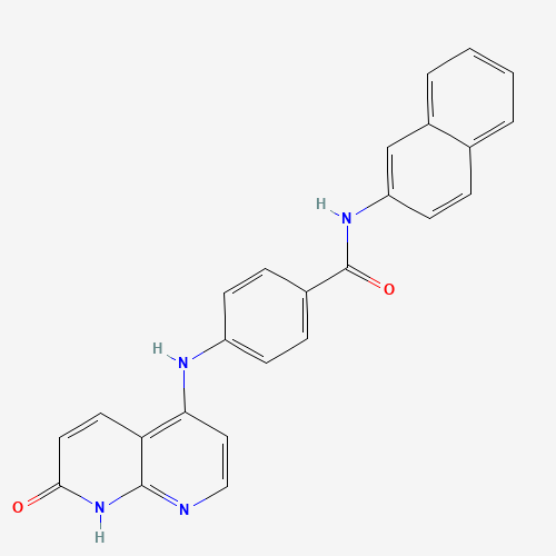 N-naphthalen-2-yl-4-[(7-oxo-8H-1,8-naphthyridin-4-yl)amino]benzamide (CAS: 1203509-79-8) - Related Chemical Product