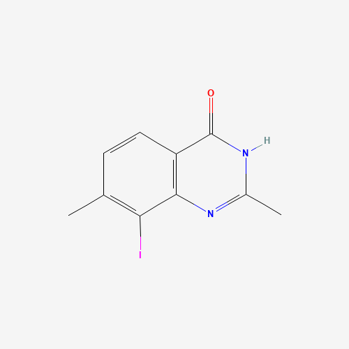 8-iodo-2,7-dimethyl-1H-quinazolin-4-one (CAS: 943603-28-9) - Chemical Structure and Molecular Formula 