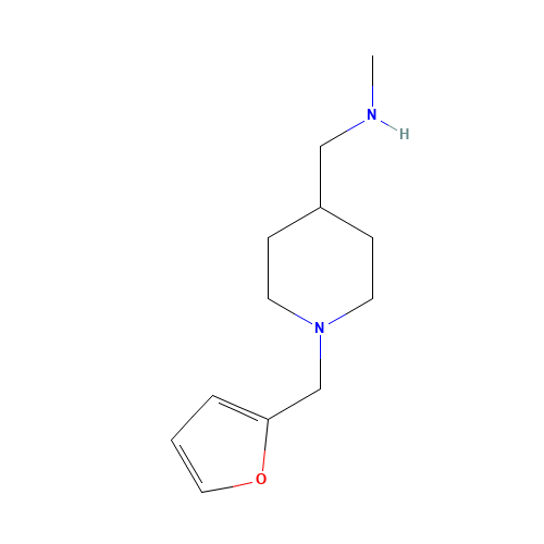 1-[1-(furan-2-ylmethyl)piperidin-4-yl]-N-methylmethanamine (CAS: 934570-57-7) - Related Chemical Product