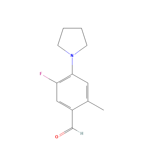 5-fluoro-2-methyl-4-pyrrolidin-1-ylbenzaldehyde (CAS: 712317-60-7) - Related Chemical Product