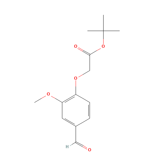 tert-butyl 2-(4-formyl-2-methoxyphenoxy)acetate (CAS: 179002-91-6) - Chemical Structure and Molecular Formula 