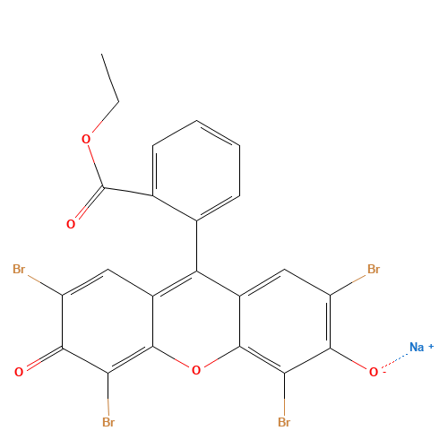 sodium;2,4,5,7-tetrabromo-9-(2-ethoxycarbonylphenyl)-6-oxoxanthen-3-olate (CAS: 21514-87-4) - Related Chemical Product