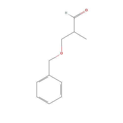 2-methyl-3-phenylmethoxypropanal (CAS: 73814-73-0) - Chemical Structure and Molecular Formula 