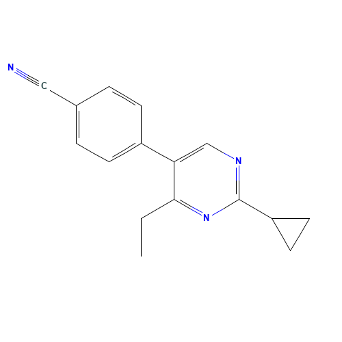 4-(2-cyclopropyl-4-ethylpyrimidin-5-yl)benzonitrile (CAS: 918422-30-7) - Related Chemical Product