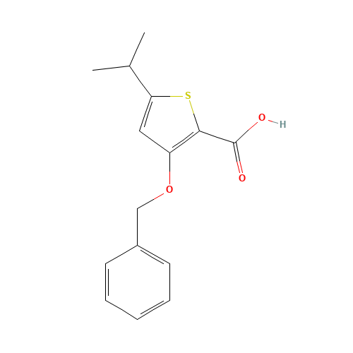 3-phenylmethoxy-5-propan-2-ylthiophene-2-carboxylic acid (CAS: 647833-89-4) - Related Chemical Product