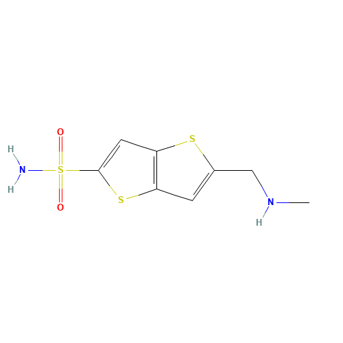 2-(methylaminomethyl)thieno[3,2-b]thiophene-5-sulfonamide (CAS: 127025-27-8) - Related Chemical Product