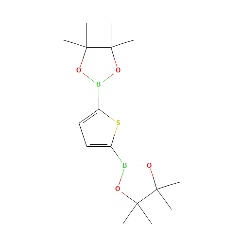 4,4,5,5-tetramethyl-2-[5-(4,4,5,5-tetramethyl-1,3,2-dioxaborolan-2-yl)thiophen-2-yl]-1,3,2-dioxaborolane (CAS: 175361-81-6) - Related Chemical Product
