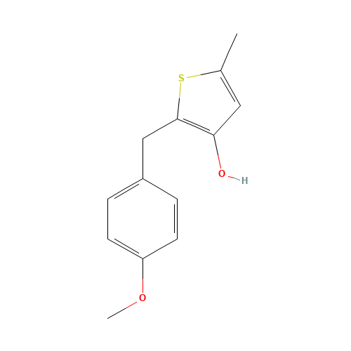 2-[(4-methoxyphenyl)methyl]-5-methylthiophen-3-ol (CAS: 1350835-46-9) - Related Chemical Product
