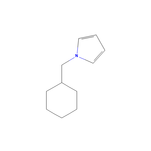1-(cyclohexylmethyl)pyrrole (CAS: 251924-67-1) - Chemical Structure and Molecular Formula 