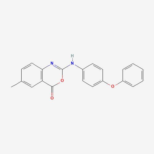6-methyl-2-(4-phenoxyanilino)-3,1-benzoxazin-4-one (CAS: 282529-91-3) - Related Chemical Product