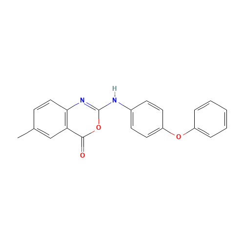 6-methyl-2-(4-phenoxyanilino)-3,1-benzoxazin-4-one (CAS: 282529-91-3) - Related Chemical Product