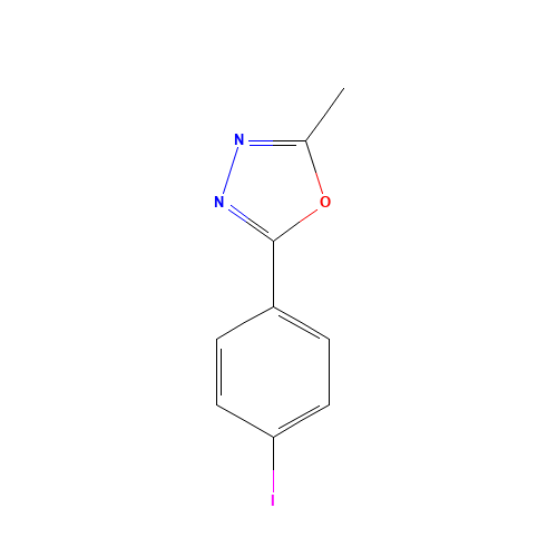 2-(4-iodophenyl)-5-methyl-1,3,4-oxadiazole (CAS: 303065-86-3) - Related Chemical Product