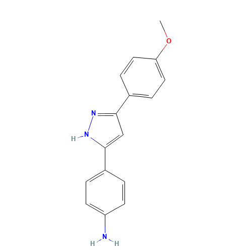 4-[3-(4-methoxyphenyl)-1H-pyrazol-5-yl]aniline (CAS: 1196986-44-3) - Related Chemical Product