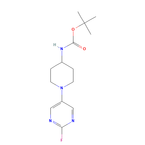 tert-butyl N-[1-(2-fluoropyrimidin-5-yl)piperidin-4-yl]carbamate (CAS: 1001399-24-1) - Related Chemical Product