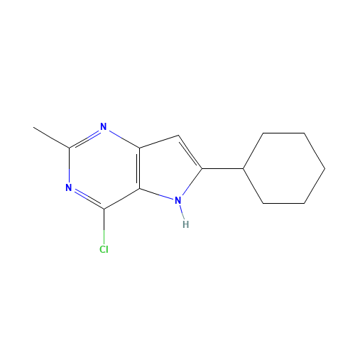 4-chloro-6-cyclohexyl-2-methyl-5H-pyrrolo[3,2-d]pyrimidine (CAS: 237435-49-3) - Related Chemical Product