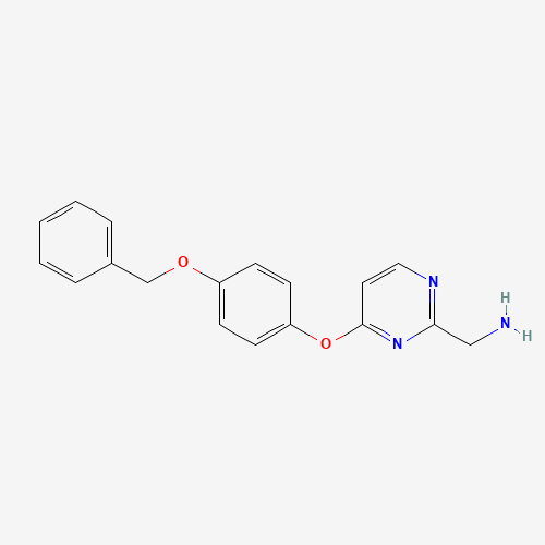 [4-(4-phenylmethoxyphenoxy)pyrimidin-2-yl]methanamine (CAS: 769961-03-7) - Related Chemical Product