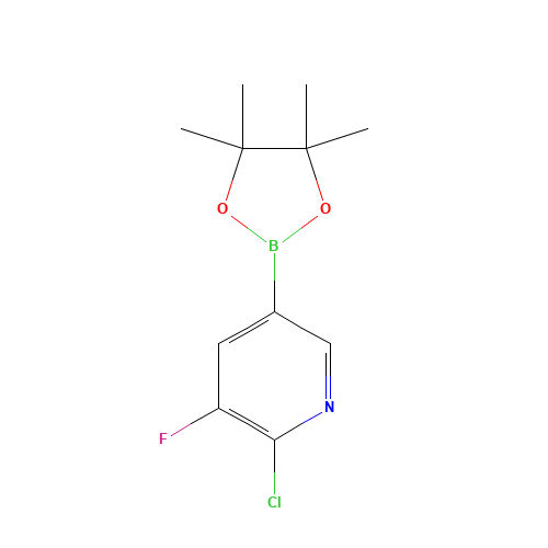 2-chloro-3-fluoro-5-(4,4,5,5-tetramethyl-1,3,2-dioxaborolan-2-yl)pyridine (CAS: 1073312-28-3) - Related Chemical Product