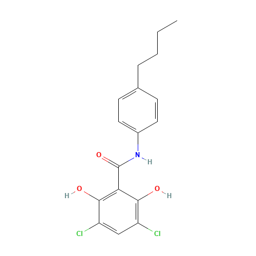 N-(4-butylphenyl)-3,5-dichloro-2,6-dihydroxybenzamide (CAS: 50505-01-6) - Related Chemical Product