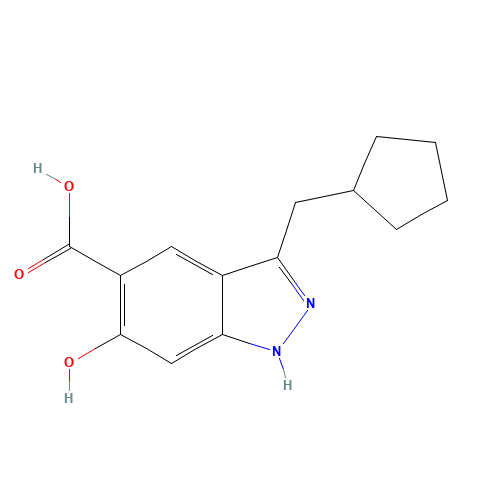 3-(cyclopentylmethyl)-6-oxo-1,2-dihydroindazole-5-carboxylic acid (CAS: 1093293-94-7) - Related Chemical Product