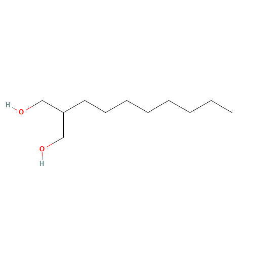 2-octylpropane-1,3-diol (CAS: 74971-70-3) - Chemical Structure and Molecular Formula 