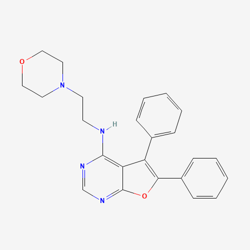 N-(2-morpholin-4-ylethyl)-5,6-diphenylfuro[2,3-d]pyrimidin-4-amine (CAS: 792945-64-3) - Related Chemical Product
