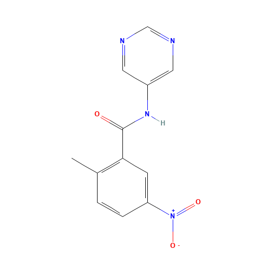 2-methyl-5-nitro-N-pyrimidin-5-ylbenzamide (CAS: 925898-37-9) - Related Chemical Product