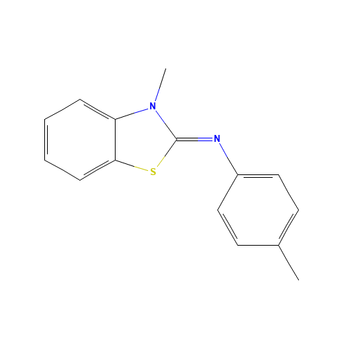 3-methyl-N-(4-methylphenyl)-1,3-benzothiazol-2-imine (CAS: 70038-60-7) - Related Chemical Product