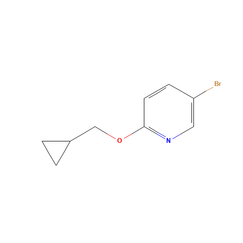 5-bromo-2-(cyclopropylmethoxy)pyridine (CAS: 494772-02-0) - Chemical Structure and Molecular Formula 