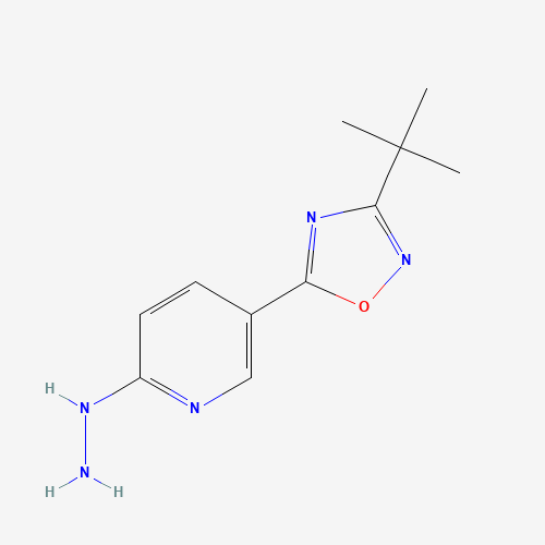 [5-(3-tert-butyl-1,2,4-oxadiazol-5-yl)pyridin-2-yl]hydrazine (CAS: 1233705-31-1) - Related Chemical Product