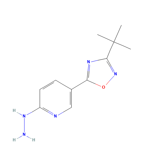 [5-(3-tert-butyl-1,2,4-oxadiazol-5-yl)pyridin-2-yl]hydrazine (CAS: 1233705-31-1) - Related Chemical Product