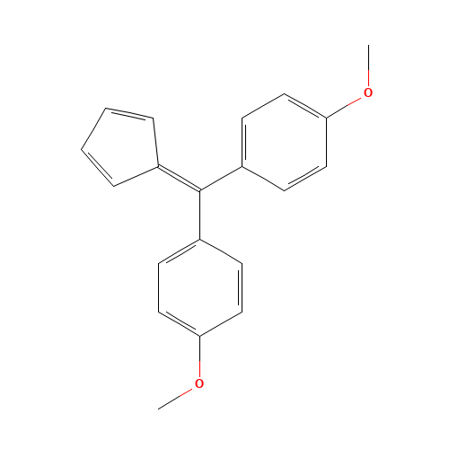 1-[cyclopenta-2,4-dien-1-ylidene-(4-methoxyphenyl)methyl]-4-methoxybenzene (CAS: 15972-55-1) - Related Chemical Product