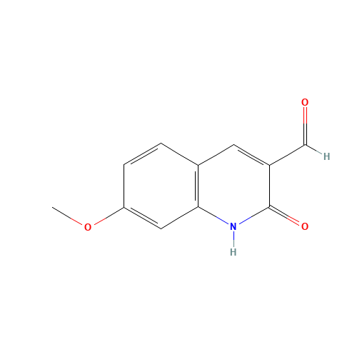 7-methoxy-2-oxo-1H-quinoline-3-carbaldehyde (CAS: 101382-55-2) - Chemical Structure and Molecular Formula 
