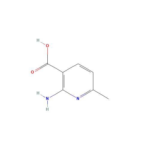 2-amino-6-methylpyridine-3-carboxylic acid (CAS: 846021-26-9) - Chemical Structure and Molecular Formula 