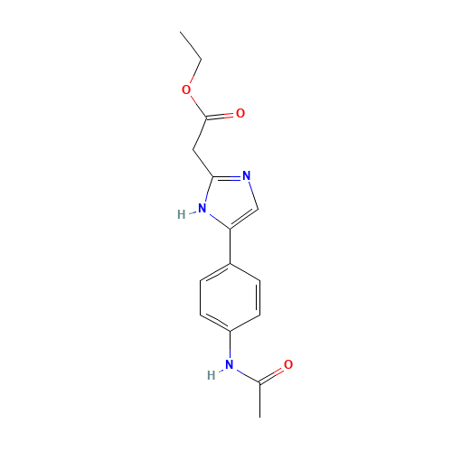 ethyl 2-[5-(4-acetamidophenyl)-1H-imidazol-2-yl]acetate (CAS: 908007-24-9) - Related Chemical Product