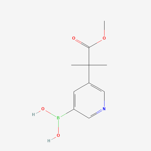 [5-(1-methoxy-2-methyl-1-oxopropan-2-yl)pyridin-3-yl]boronic acid (CAS: 1318768-60-3) - Related Chemical Product