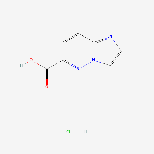 imidazo[1,2-b]pyridazine-6-carboxylic acid;hydrochloride (CAS: 316352-05-3) - Chemical Structure and Molecular Formula 