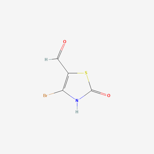 4-bromo-2-oxo-3H-1,3-thiazole-5-carbaldehyde (CAS: 99777-64-7) - Chemical Structure and Molecular Formula 
