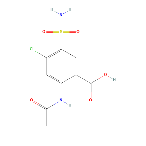 2-acetamido-4-chloro-5-sulfamoylbenzoic acid (CAS: 17560-54-2) - Related Chemical Product